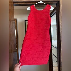 Elegant Red Sleeveless Dress